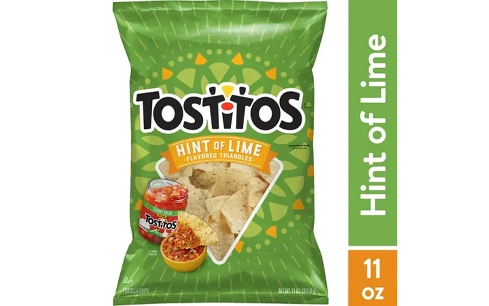 Tostitos Tortilla Chips Hint Of Lime 11 Oz Bag Snack Chips - 2 Pack