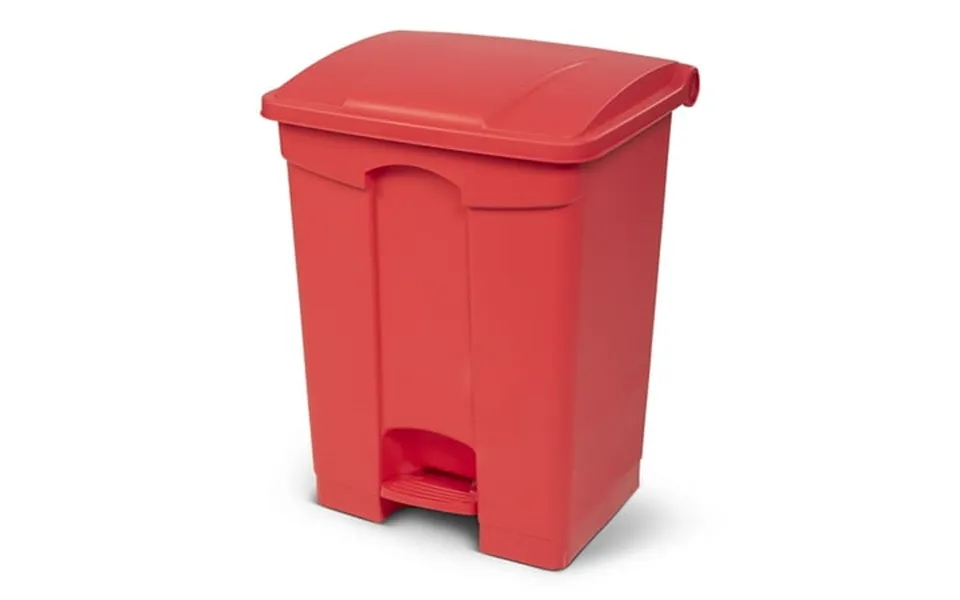 Toter 18 Gallon 68.1 Liter Step On Container Fire Retardant Red