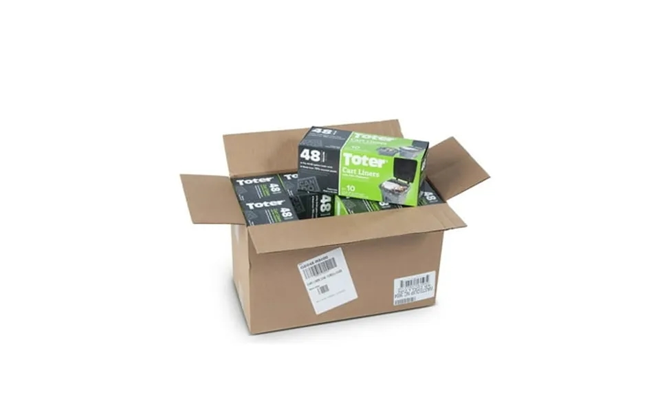 Toter 48 Gallon Outdoor Trash Can Cart Liners 80 Count