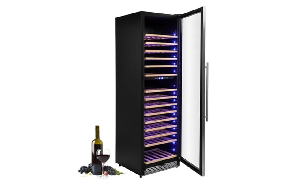 Towallmark 189 Bottle Wine Cooler Refrigerator Dual Area Built-in Or Free-standing Glass Door Wine Refrigerator Removabl