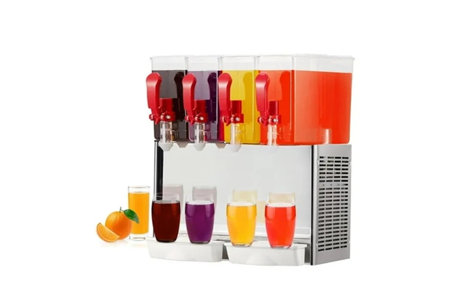 Towallmark Commercial Beverage Dispenser 4 Tanks 10.56 Gallon 40l Commercial Juice Dispenser 380w Stainless Steel Food G