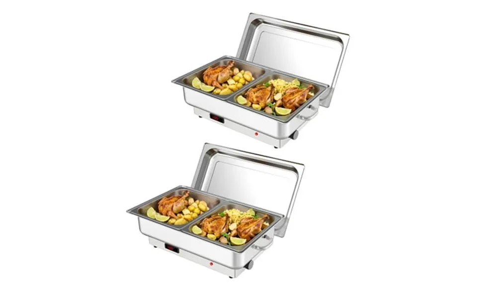 Towallmark Electric Chafing Dish Buffet Set 2 Pack 2 X 4.5qt Food Servers And Warmers Stainless Steel Commercial Caterin