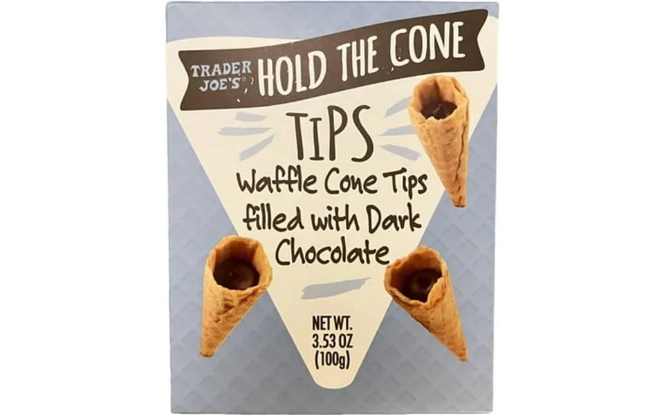 Trader Joe S Hold The Cone Tips Waffle Cone Tips Filled With Dark Chocolate 3