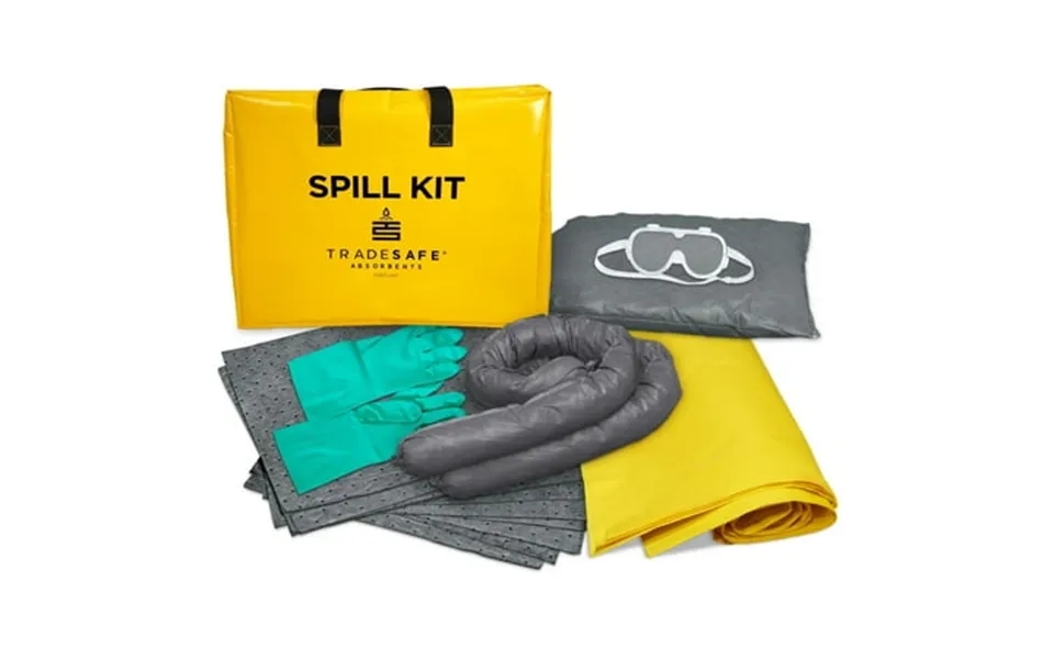 Tradesafe Universal Spill Kit Bag 7-gallon Capacity Spill Kit For Oil And Chemical Spill 19 Pcs