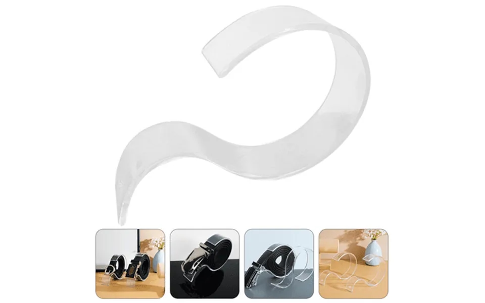 Transparent Belt Stands 10 Pieces Acrylic Belt Display Stands Acrylic Belt Holder Clear Belt Organizer Belt Display Case