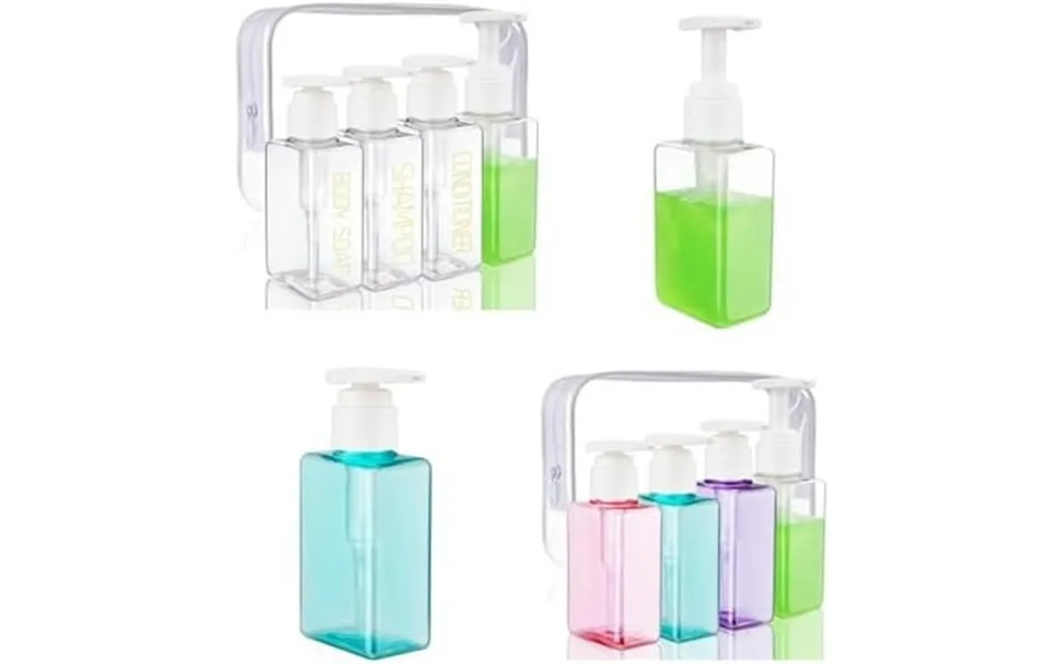 Travel Bottles Travel Accessories Toiletries 8 Pack 3.7oz 110ml Travel Shampoo And Conditioner Bottles Empty Plastic Pum
