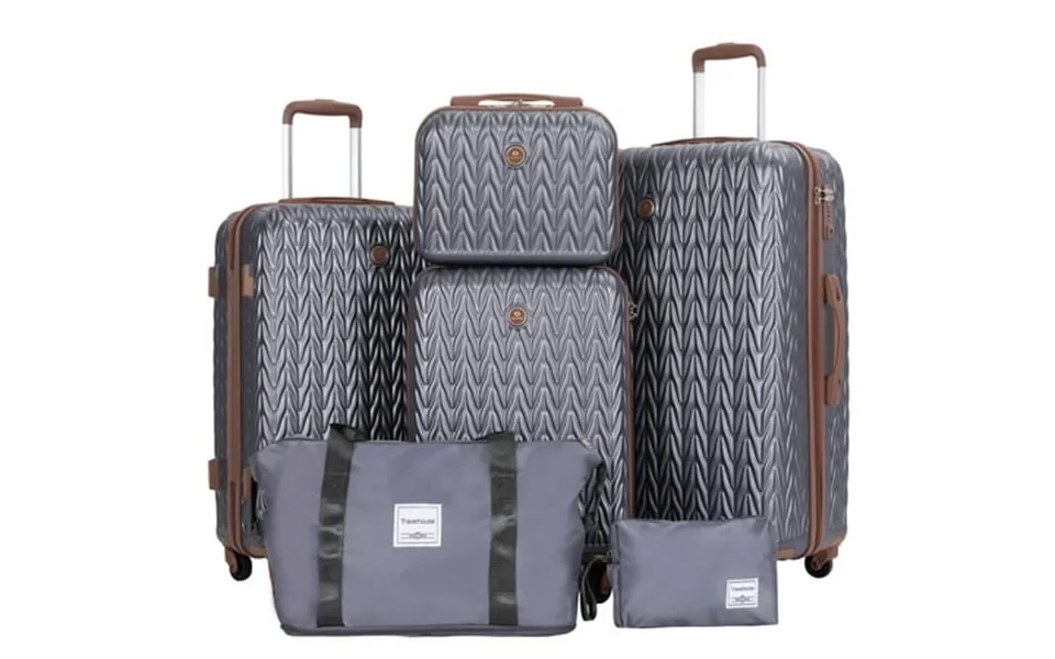 Travelhouse Luggage Set 3 Piece Hardside Suitcase Tsa Lock Spinner Wheels Hardshell Luggage With Duffel Bag