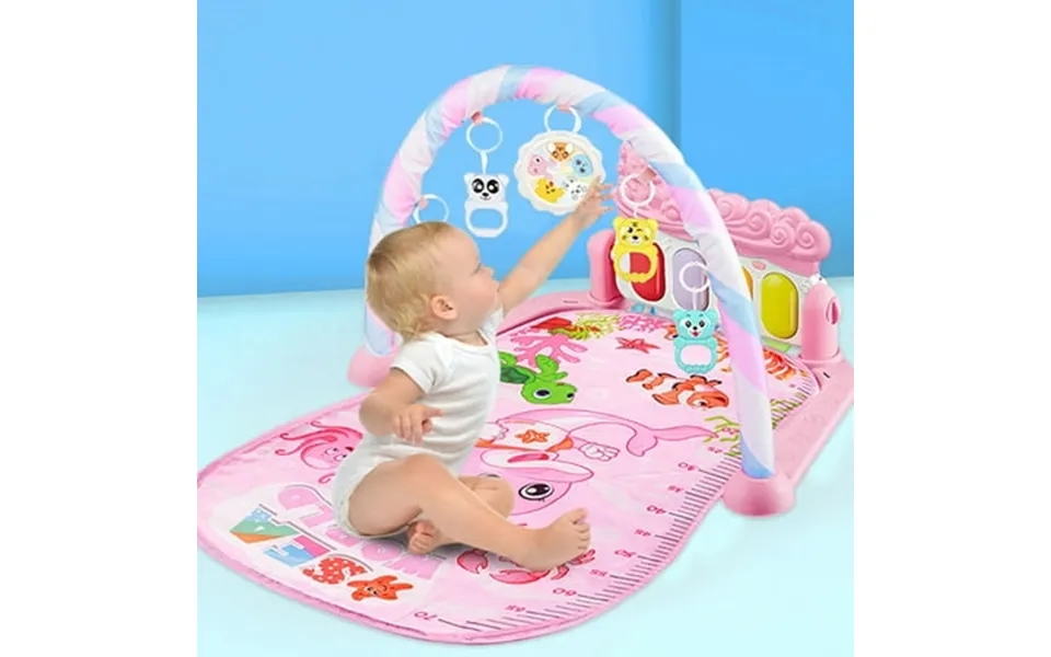 Travelwant Baby Gym Play Mat Kick And Play Piano Gym Musical Activity Center For Infants Toddlers