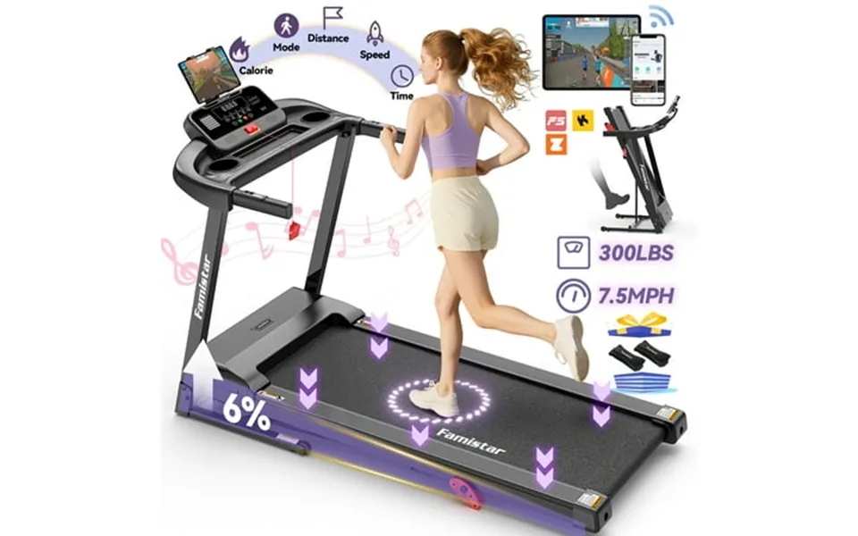 Treadmill 300 Lb Capacity For Home With Incline Folding Electric Running Walking Treadmill Portable Treadmill For Home U
