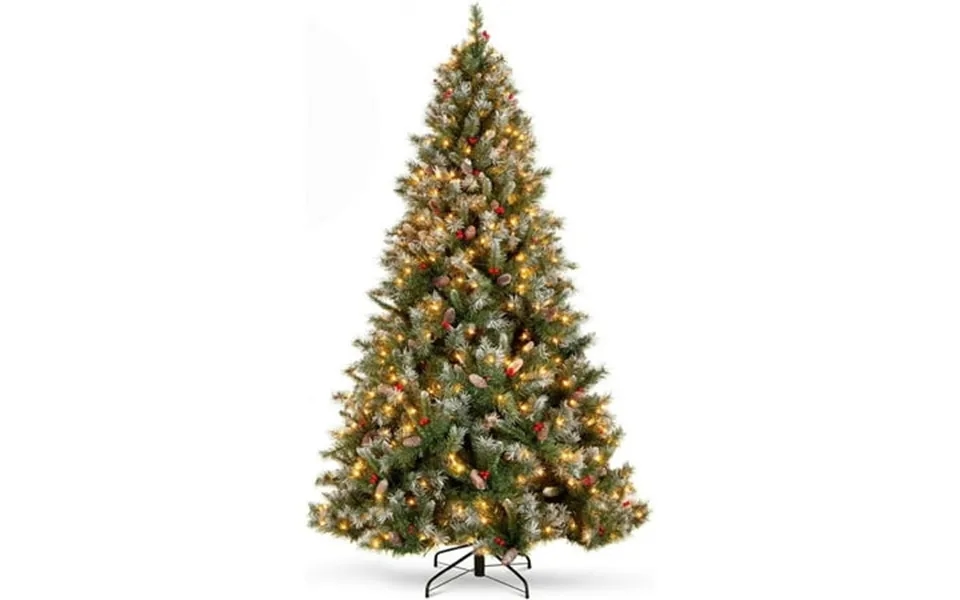 Tree With Light Pine Cones Pencil With Frosted Tips 64 Warm White Slim Be Equipped With Can Be Equipped Pvc Branches 64