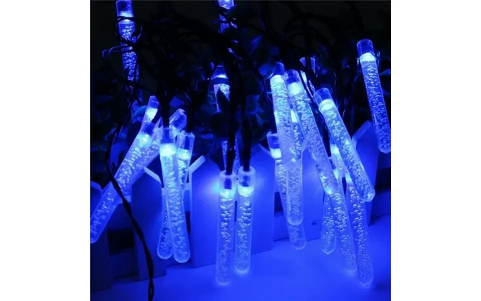 Triani 20led Holiday Christmas Solar Icicle Lantern Christmas Decorations Lantern Blue Us Shipping
