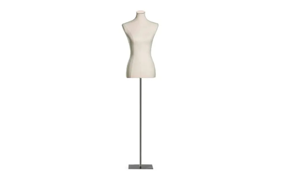 Tripar Female Body Form With Brushed Silver Extendable Base