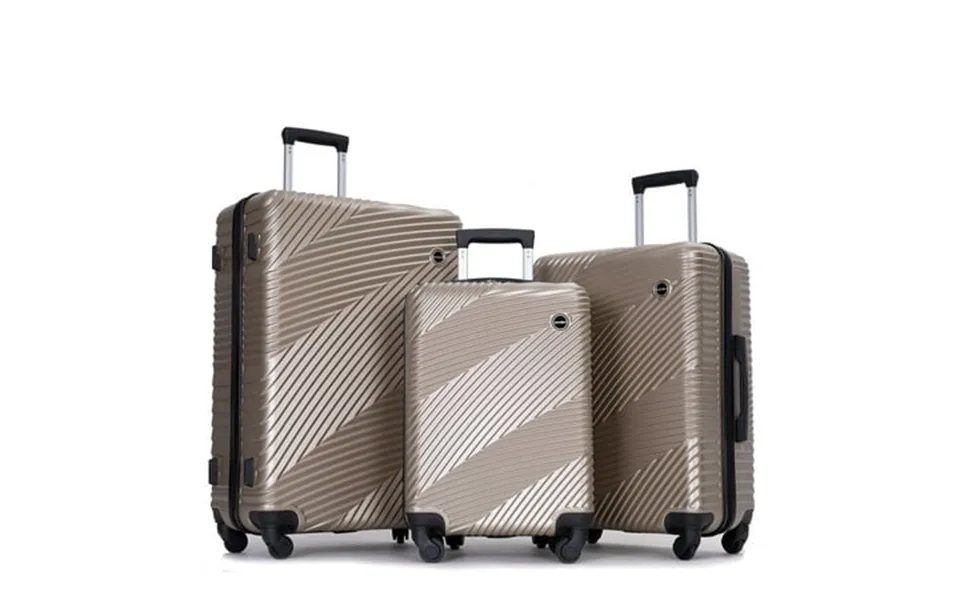 Tripcomp Luggage 3 Piece Set Suitcase With Spinner Wheels Hardside Lightweight Luggage 20in24in28in