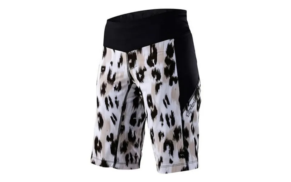 Troy Lee Designs Luxe Womens Mtb Mountain Bike Shorts No Liner Wild Cat White Xs