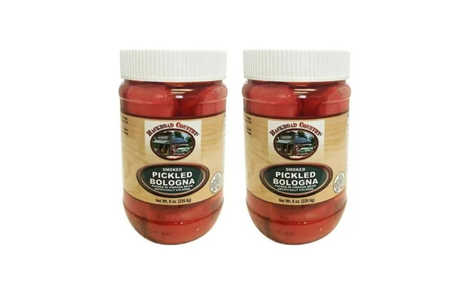 Troyer Old-fashioned Pickled Smoked Bologna Usa Made Ready To Eat 2 Jars