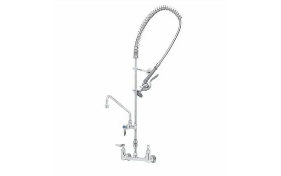 T&s Brass - Pre-rinse W Add-on Faucet Wall Mount 8 Centers Vacuum Breaker Wall Bracket