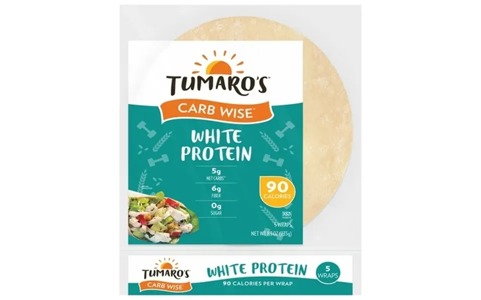 Tumaro S Premium White Protein Carb Wise Wraps 8.3oz 5ct