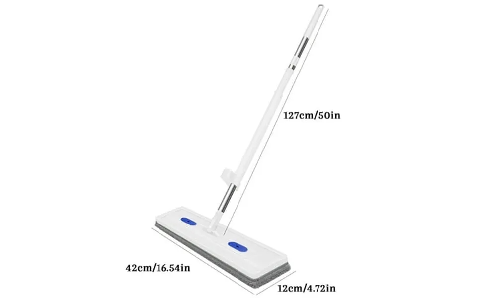 Tuscom 16.53in Flat Microfiber Mop With Self-cleaning Bucket Ultra-thin Lazy Mop For Hardwood Floors Household Floor Cle