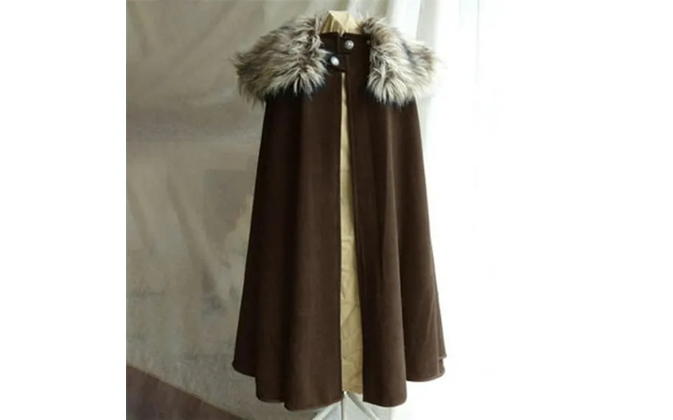 Tuwabeii Trendy Tops For Men Fashion Solid Retro Steampunk Cape Woolen Plush Collar Coat Cloak