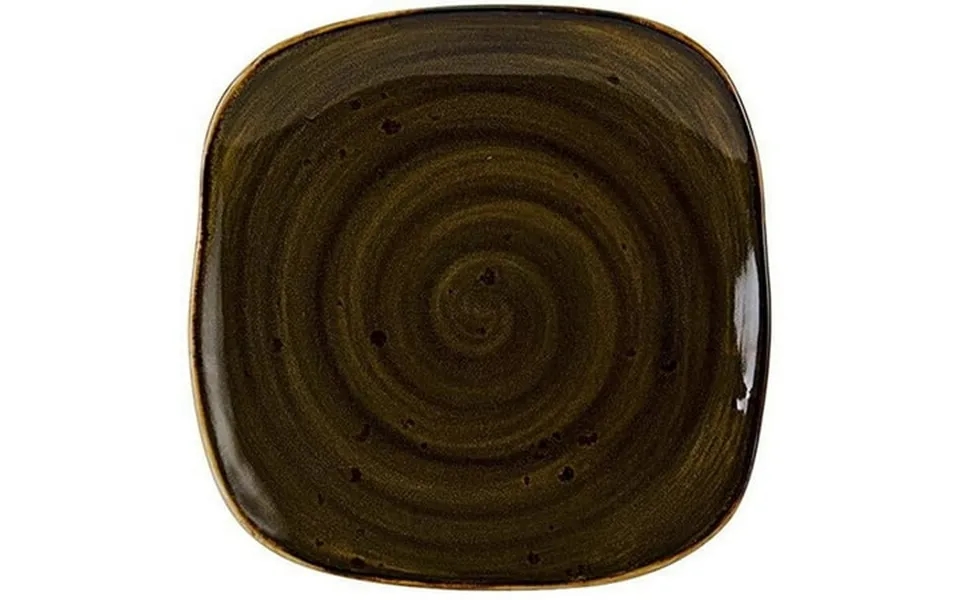 Tuxton Artisan Geode Geode Walnut 9-inch Square Plate Pack Of 12