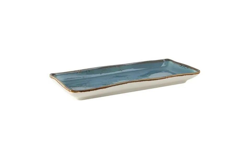 Tuxton Gge-550 11.62 In. Geode Azure Tray Beige & Blue