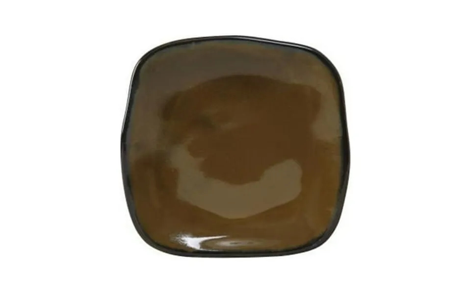 Tuxton Vitrified China Square Plate Agave - 11 In.