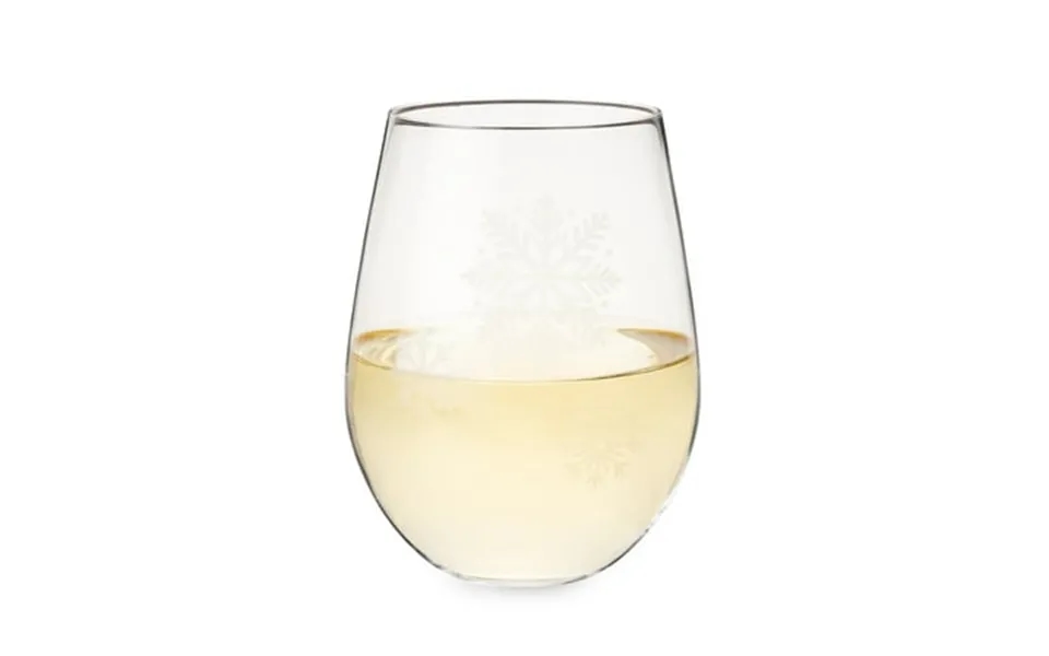 Twine Scattered Snowflakes Wine Glass Wine Tumbler Christmas Party 22oz