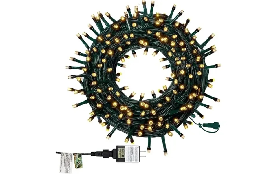 Twinkle Star Christmas Decorations String Lights 8 Modes Plug-in Ul Certified Christmas Lights 200 Leds White 66 For Tha