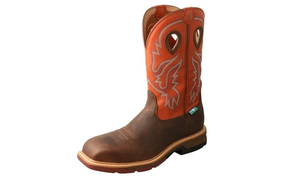 Twisted X Men S Waterproof Western Work Boot Nano Composite Toe Brown 10
