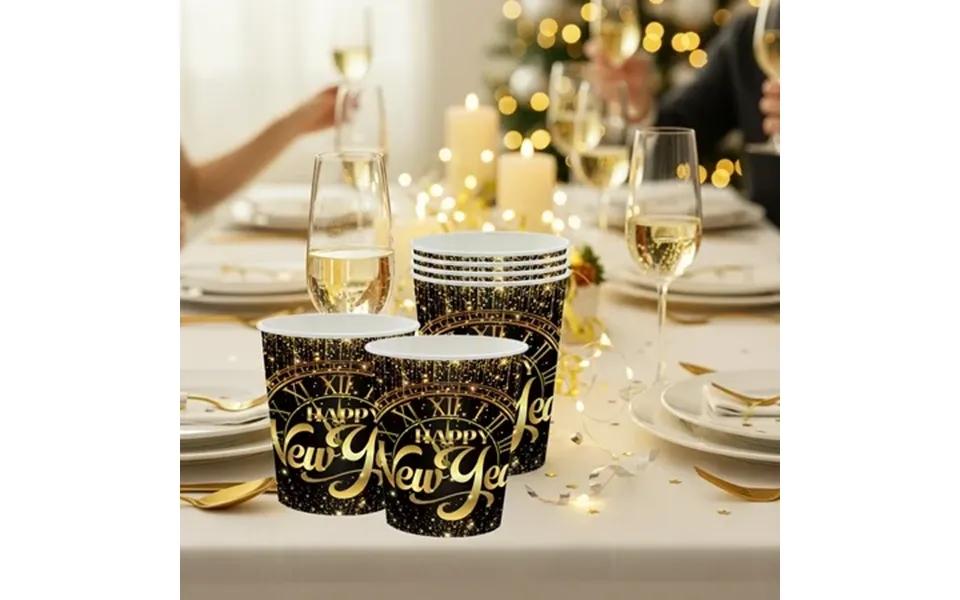 Tyidzon 20 Pcs News Year Party Cups Disposable Drinking Paper Cups Perfect For Holiday Party Supplies 2026