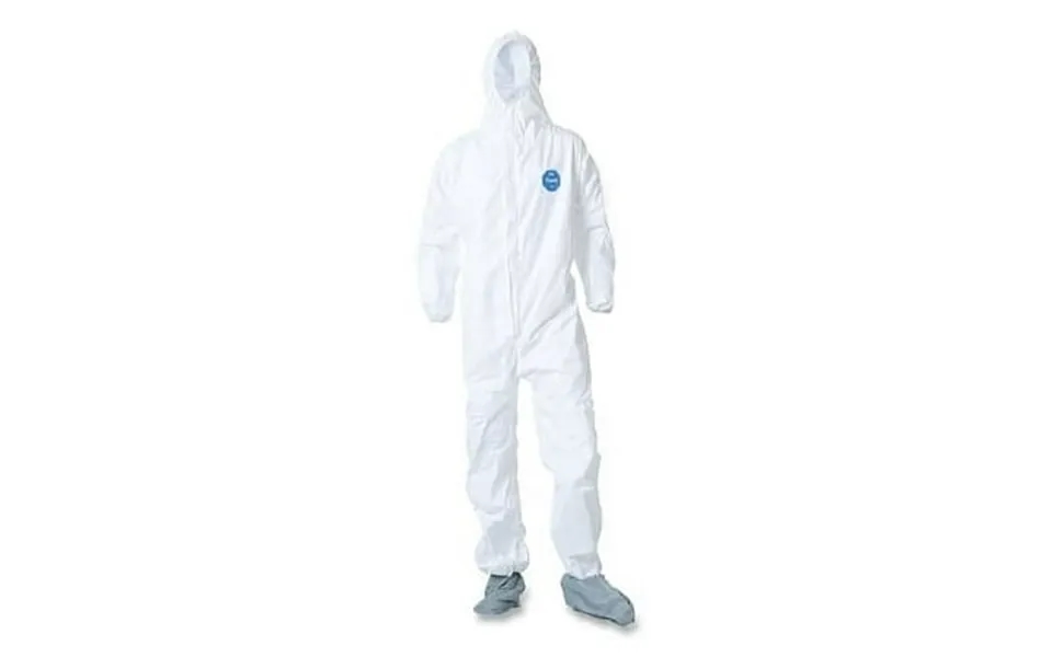 Tyvek Elastic-cuff Hooded Coveralls W Boots White 3x-large 25 Carton
