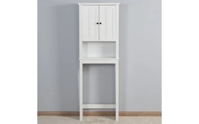 Ubesgoo Bathroom Cabinet Bathroom Space Saver Over The Toilet Storage With 2-door Adjustable Shelves White product image