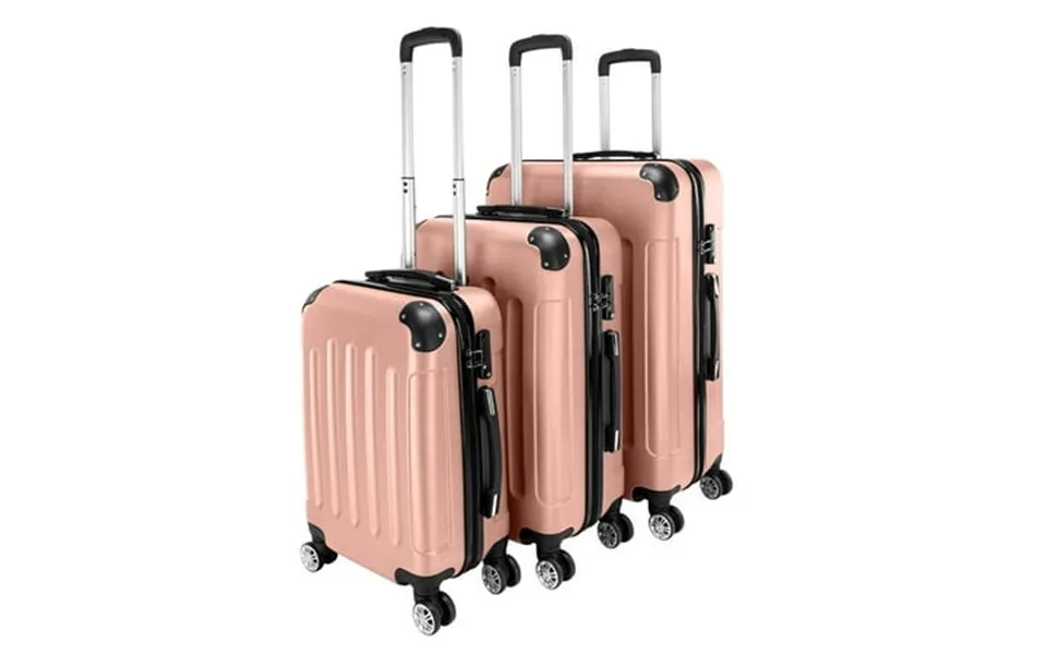Ubesgoo Expandable Suitcase Luggage With Wheels 3pcs Luggage Travel Set Bag Abs Trolley Hard Suitcase Carry-on