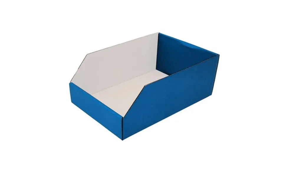 Ucanpack Blue Corrugated Bin Kraft Inside 10x12x4 Inches - 50 Pack Blue Storage Boxes Small