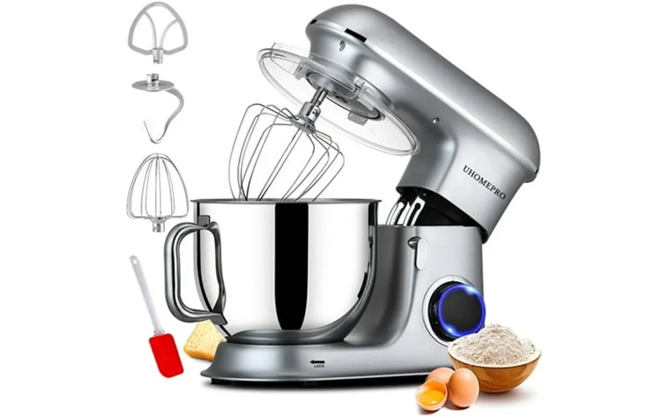 Uhomepro 7.5 Qt Stand Mixer For Kitchen 6 0 P-speed Tilt-head 660w Dough Mixer Home Commercial Mixing Electric Kitchen C