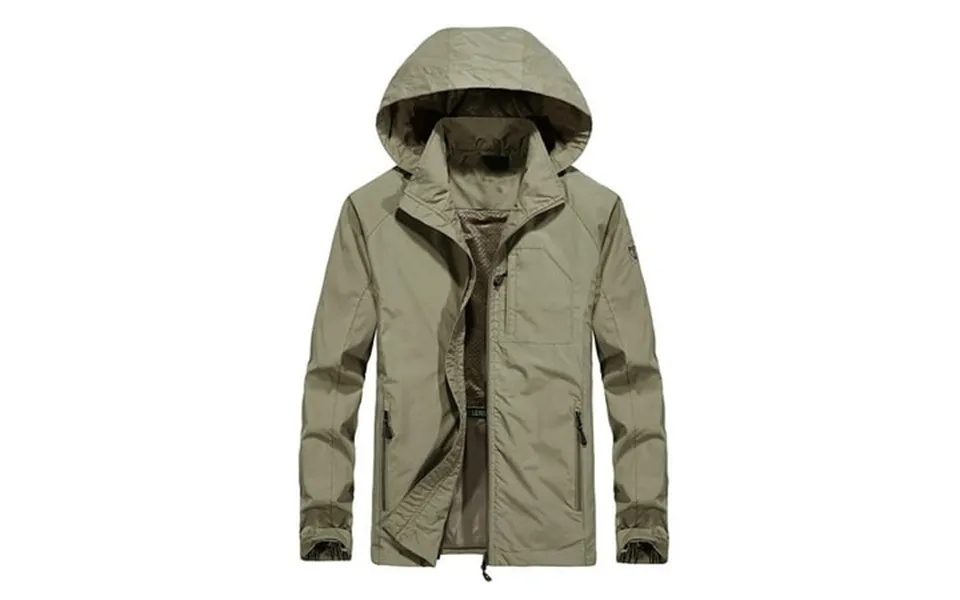 Uikmnh Jackets For Men Men S Lightweight Hooded Rain Jacket Outdoor Raincoat Jacket For Hiking Travel Size