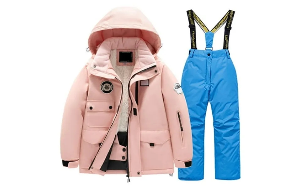 Ulitacool Teen Girl Outfits Children S Ski Suit Pocket And Pants Winter Windbroof Snowboarding Winter Warm Snow Suits Un