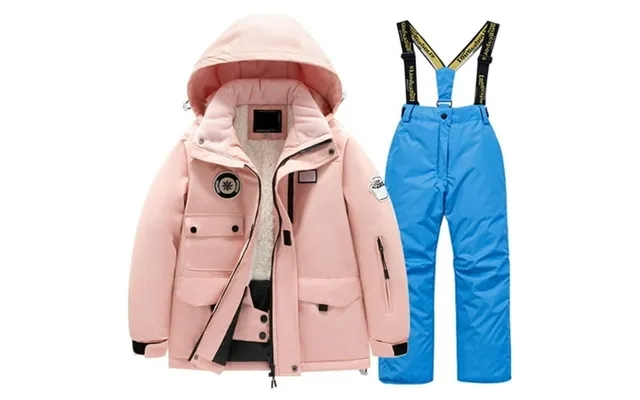 Ulitacool Teen Girl Outfits Children S Ski Suit Pocket And Pants Winter Windbroof Snowboarding Winter Warm Snow Suits Un product image