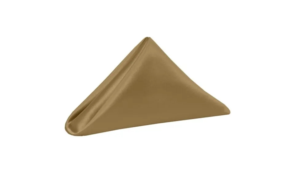 Ultimate Textile 10 Dozen Satin 17 X 17-inch Napkins - For Wedding Special Event Or Banquet Use Antique Gold