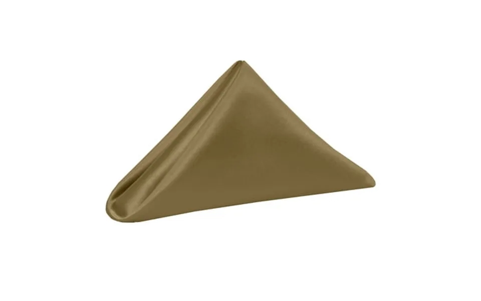 Ultimate Textile 10 Dozen Satin 17 X 17-inch Napkins - For Wedding Special Event Or Banquet Use Victorian Gold