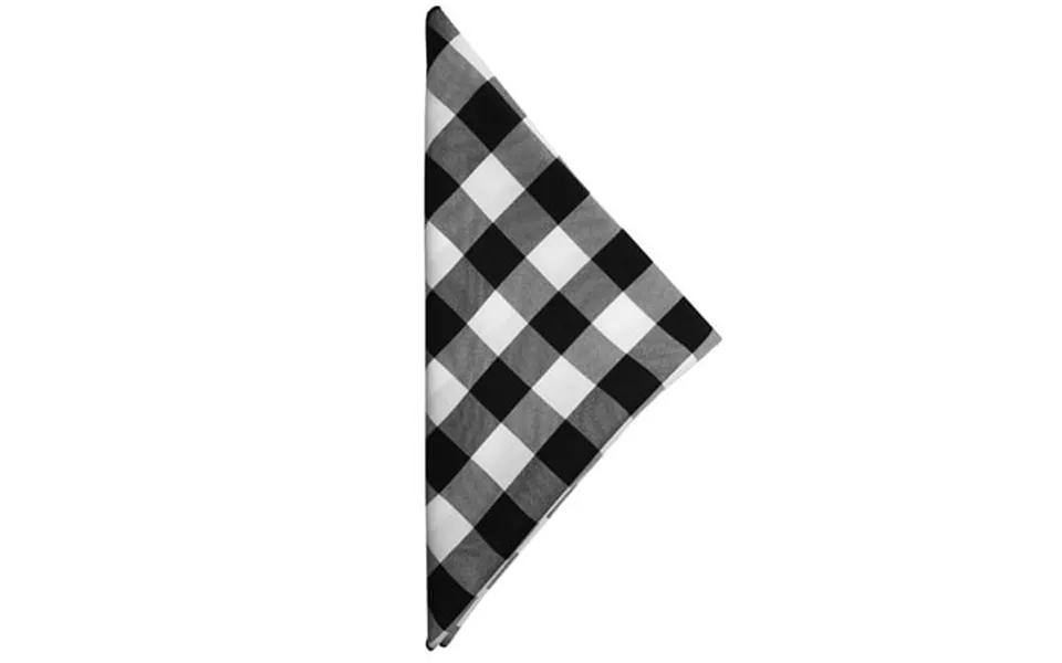 Ultimate Textile 10 X 10-inch Polyester Checkered Cloth Cocktail Napkins