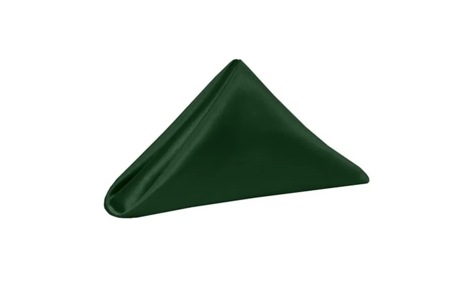 Ultimate Textile 5 Dozen Satin 17 X 17-inch Napkins - For Wedding Special Event Or Banquet Use Hunter Green
