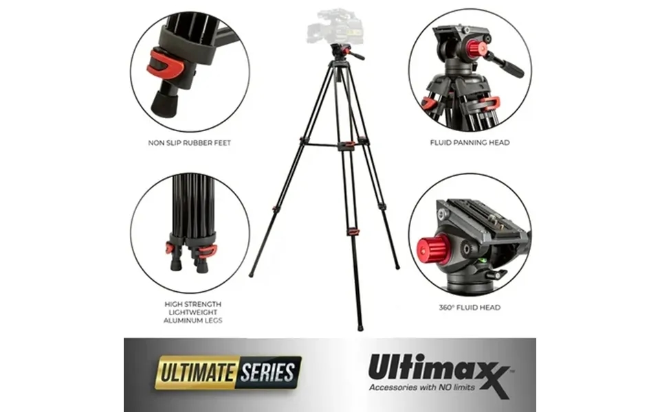 Ultimaxx Professional 72 Deluxe Video Camera Tripod