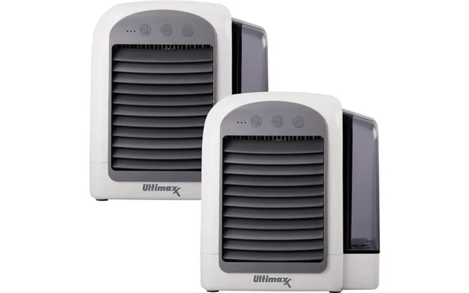 Ultimaxx Small Portable Air Conditioner Cordless Ac Humidifier With 3 Speeds 2-pack