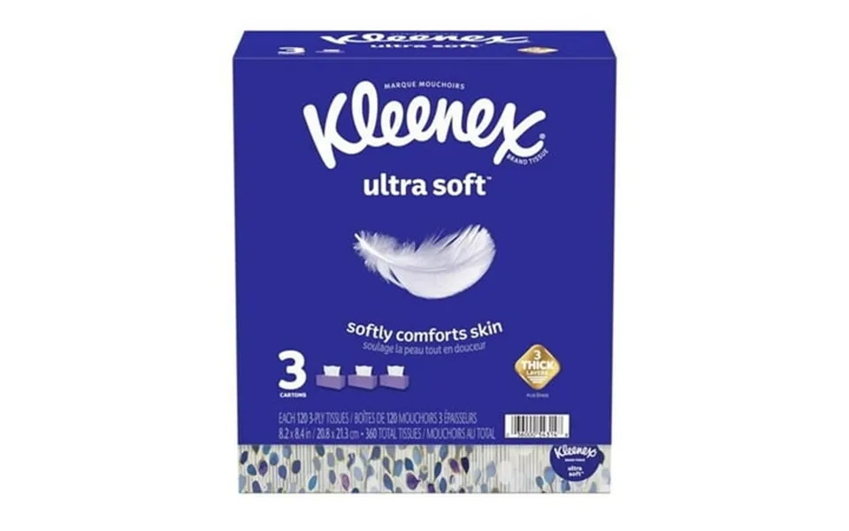 Ultra Soft Facial Tissue 120 Count - Pack Of 8