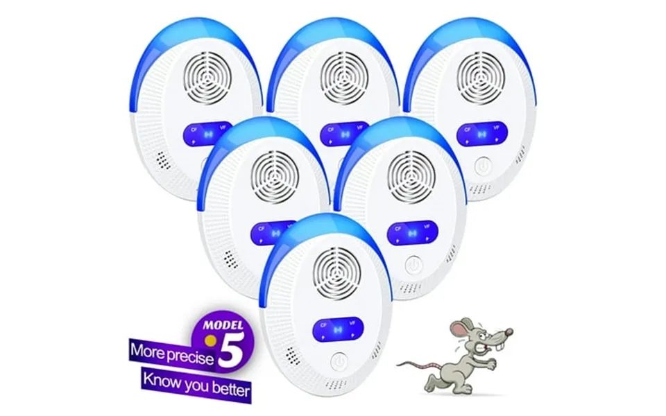 Ultrasonic Pest Repeller Pack Of 6 Pest Control Ultrasonic Repellent Electronic Insects Rodents Repellent For Mosquito M