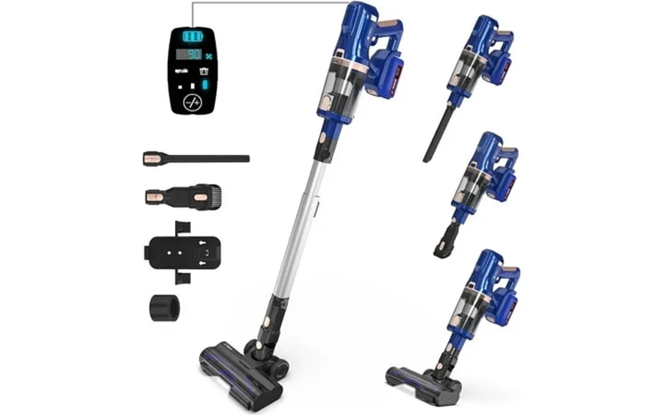Umlo Cordless Stick Vacuum Cleaner 300w 30kpa Brushless Motor 4000mah Battery Up To 60mins Runtime Perfect For Home Pet