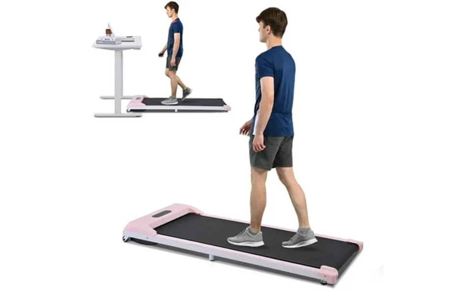 Under Desk Treadmill Walking Pad 2.25hp Electric Treadmill With Remote Led Display 265lb Weight Capacity Installation Fr