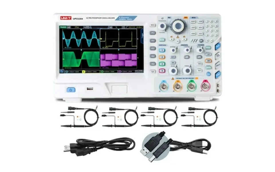 Uni-t Upo2204 200mhz 4ch Mso W O Logic Pod Ultra Phosphor Digital Oscilloscope
