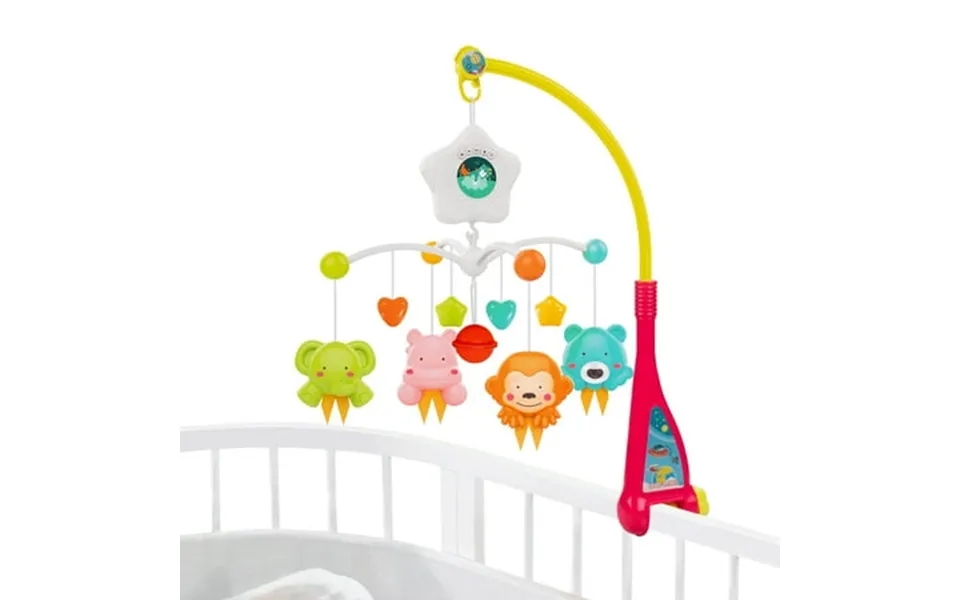 Unih Baby Crib Mobile With Music Box And Lights For Toddlers Musical Mobile With Projection For Infants Age 0 To 24 Mont